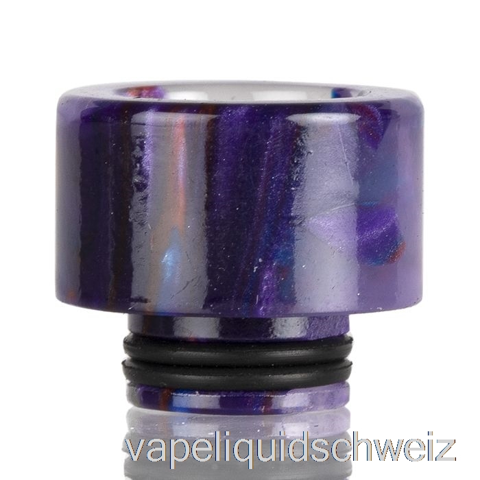 510 Widebore Resin Drip Tip Lila Rot Vape Liquid E-Liquid Schweiz